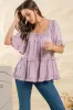 RELAXED TIERED PEASANT TOP sold by Blu Pepper