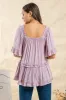 RELAXED TIERED PEASANT TOP sold by Blu Pepper