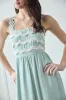 WAVY DETAIL SCALLOP STRAP SLEEVELESS MIDI DRESS sold by Blu Pepper