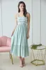 WAVY DETAIL SCALLOP STRAP SLEEVELESS MIDI DRESS sold by Blu Pepper