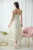 FLORAL WRAP RUFFLE DETAIL SLEEVELESS MAXI DRESS sold by Blu Pepper