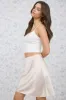 SCALLOP LACE FRONT RIBBON DETAIL CROPPED CAMI TOP sold by Blu Pepper