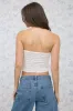 STRAPLESS CROCHET KNIT TOP sold by Blu Pepper
