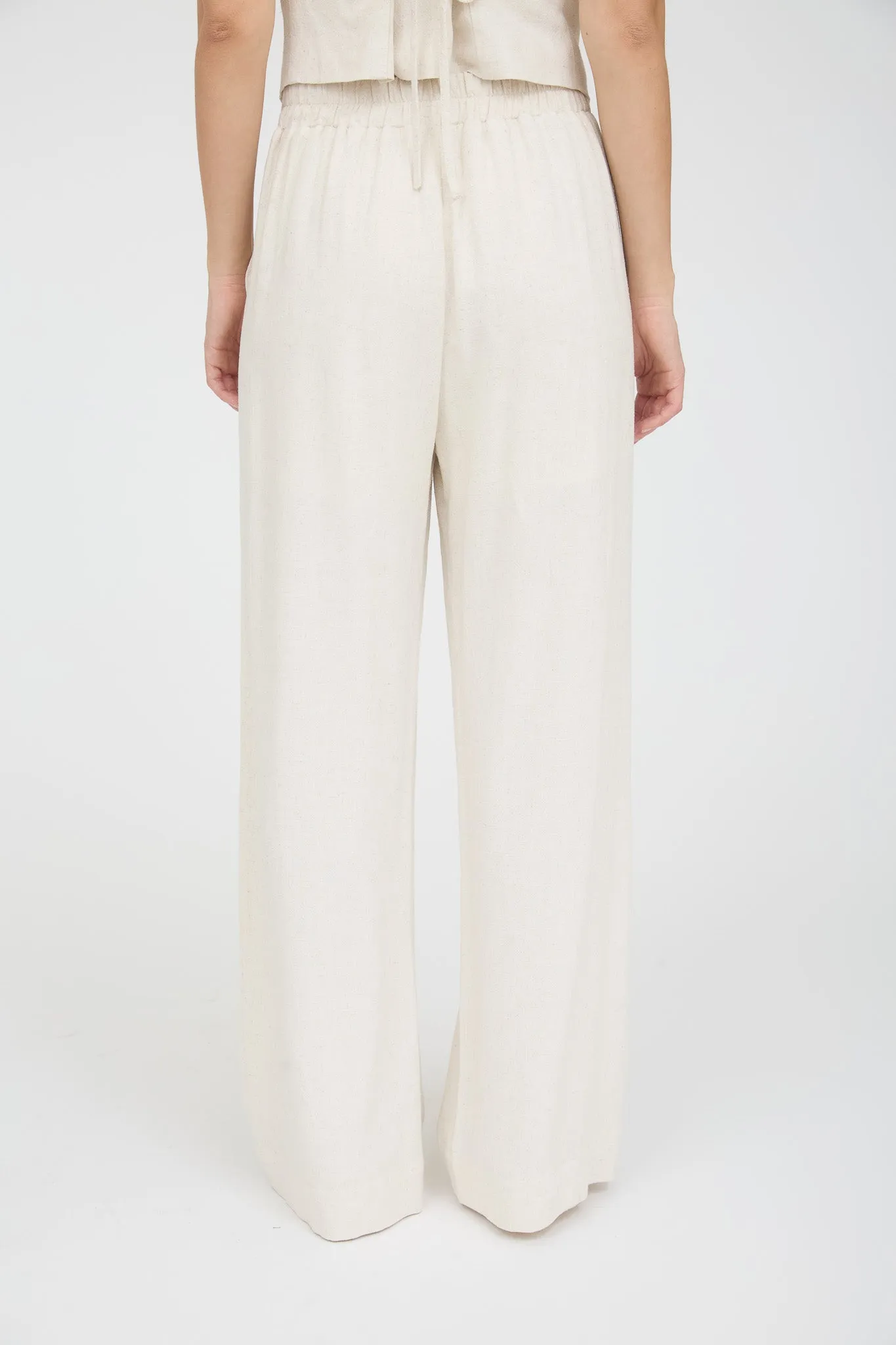 HIGH WAIST WIDE LEG LINEN PANTS sold by Blu Pepper product image thumbnail 2