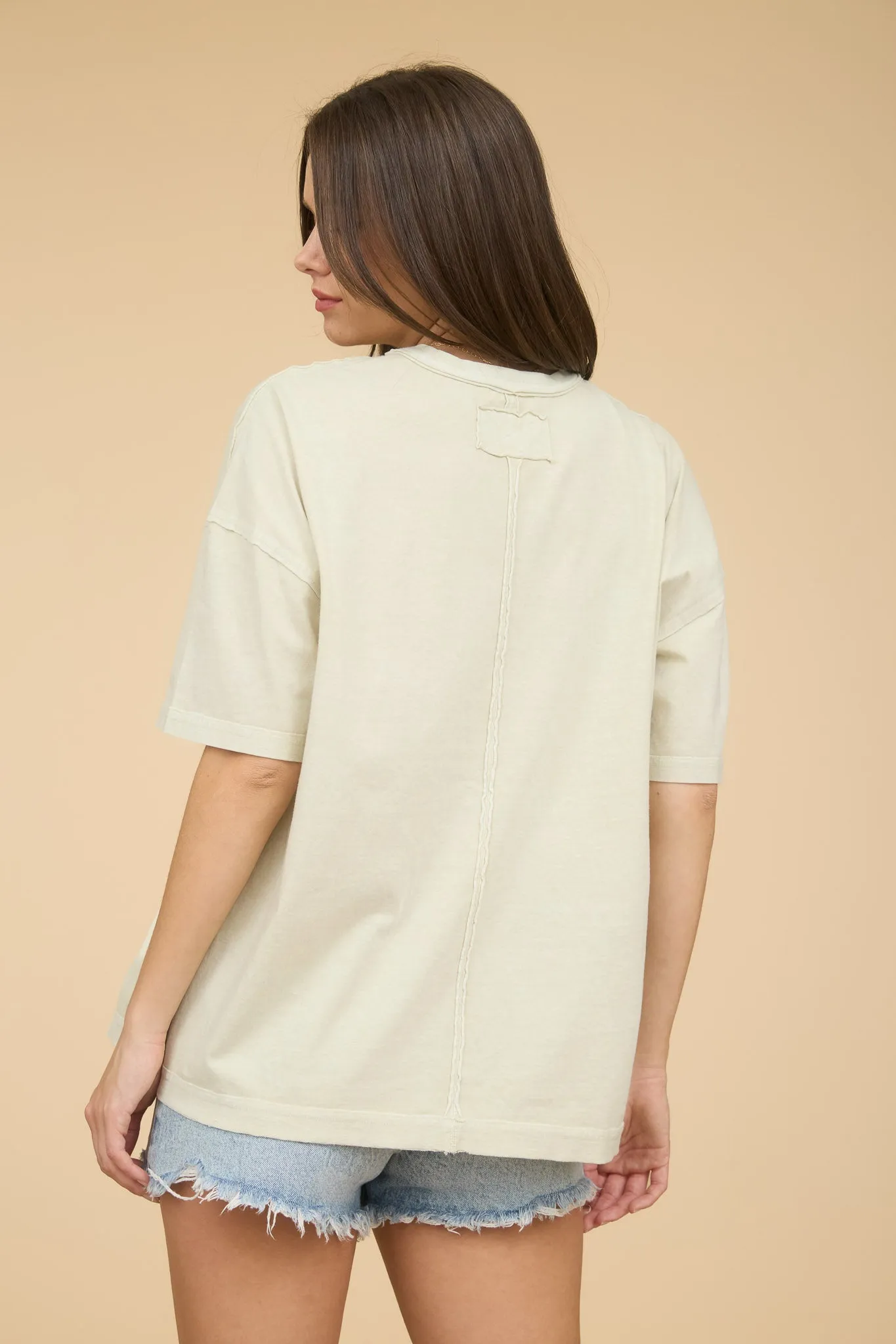 COWGIRLS RELAXED SHORT SLEEVE KNIT T-SHIRT sold by Blu Pepper product image thumbnail 2