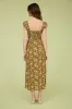 FLORAL SWEETHEART SHORT SLEEVE MIDI DRESS sold by Blu Pepper
