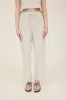 PINSTRIPE DRAWSTRING STRAIGHT LEG LINEN PANTS sold by Blu Pepper