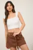 TEXTURED KNIT SLEEVELESS CROP TOP sold by Blu Pepper