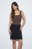 LEOPARD SQUARE NECK SLEEVELESS KNIT BODYSUIT sold by Blu Pepper