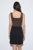 LEOPARD SQUARE NECK SLEEVELESS KNIT BODYSUIT sold by Blu Pepper
