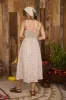 FLORAL FRONT HOOK & EYE SLEEVELESS MIDI DRESS (PRE-ORDER) sold by Blu Pepper