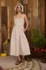 FLORAL FRONT HOOK & EYE SLEEVELESS MIDI DRESS (PRE-ORDER) sold by Blu Pepper