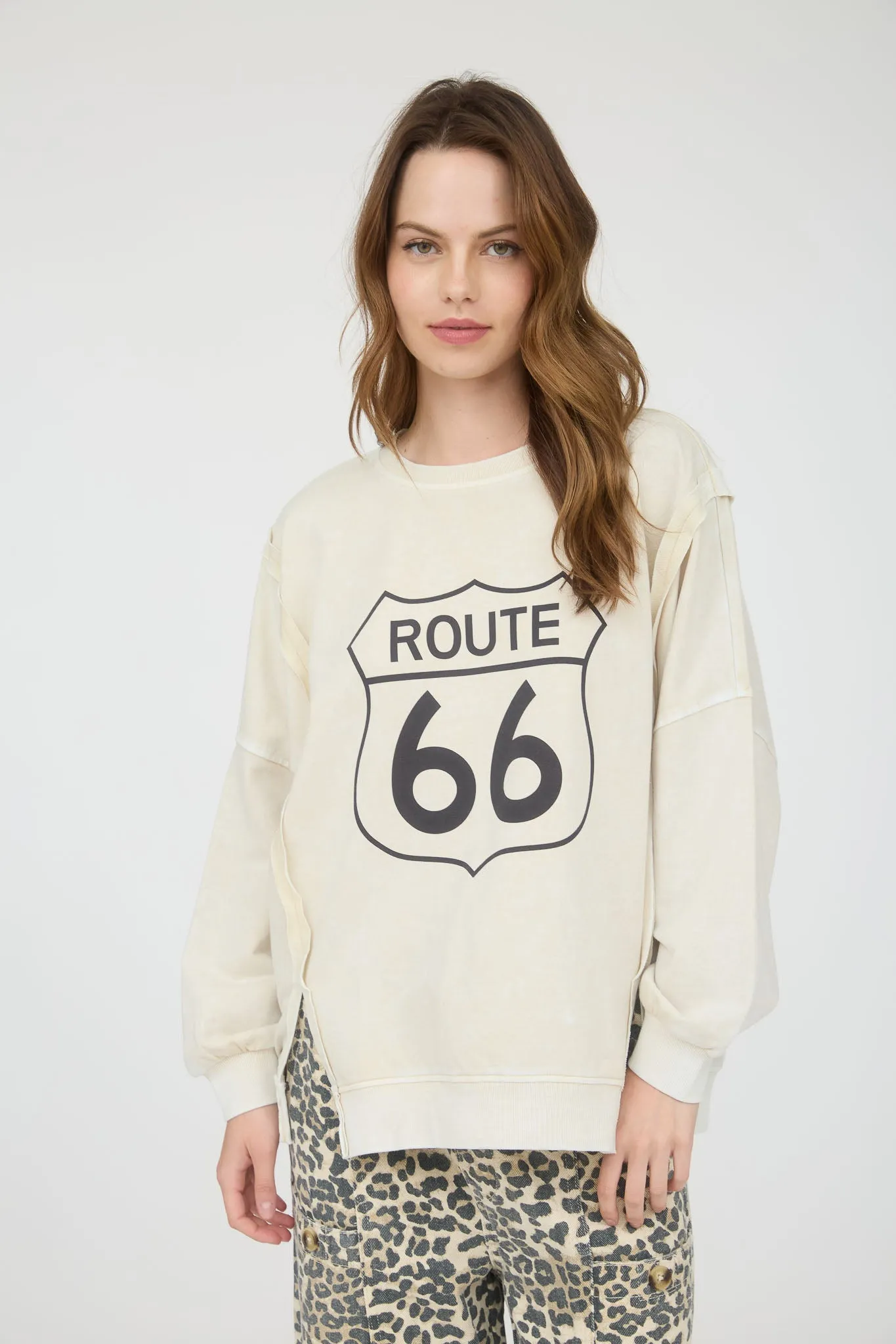 ROUTE 66 LONG SLEEVE KNIT TOP sold by Blu Pepper product image thumbnail 4
