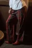 PLAID ELASTIC WAIST LOUNGE PANTS sold by Blu Pepper