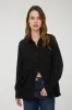 PLUS OVERSIZED BUTTON DOWN LONG SLEEVE SHIRT sold by Blu Pepper