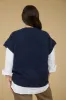 PLUS V NECK SHORT SLEEVE KNIT PULLOVER SWEATER sold by Blu Pepper
