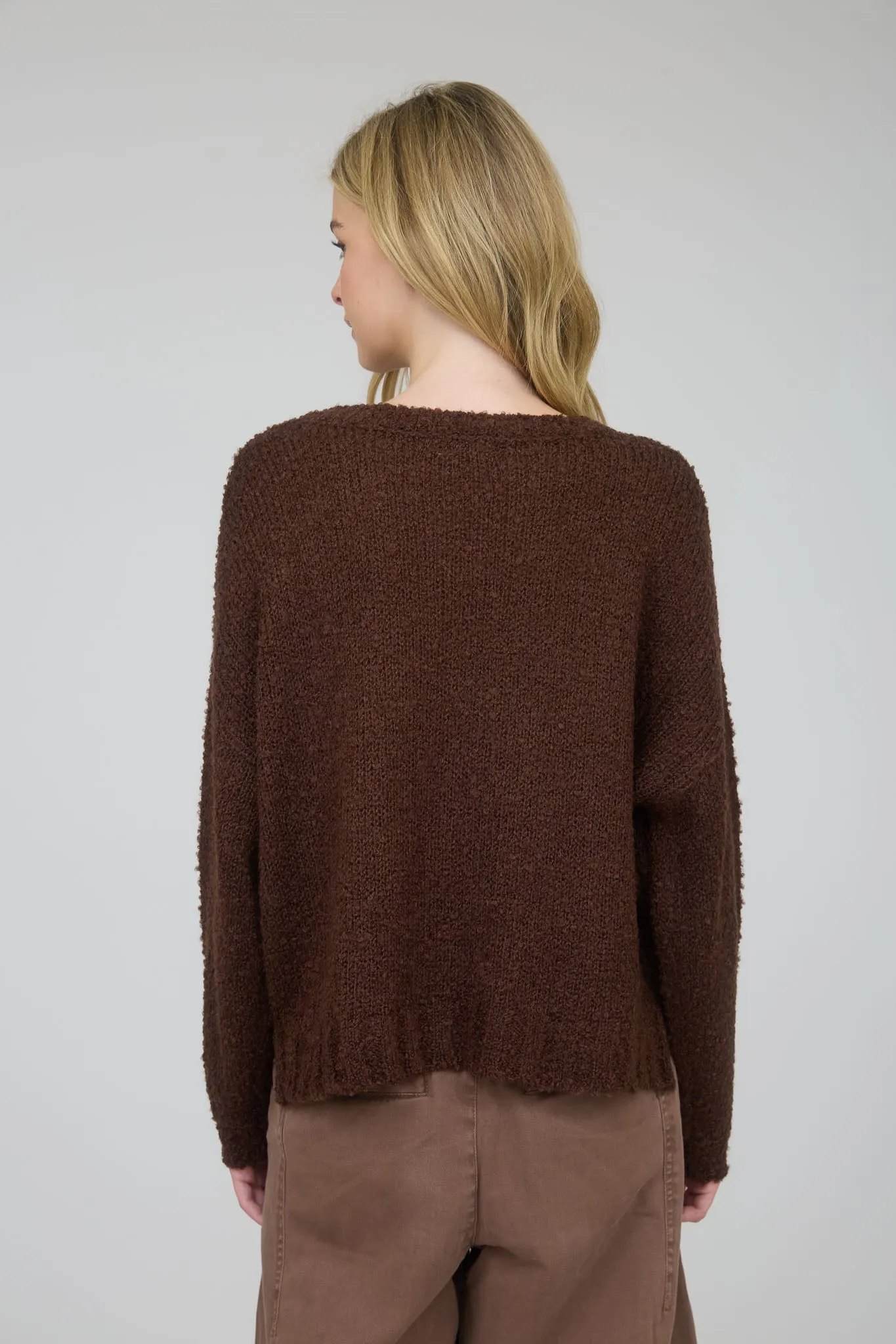 TEXAS CHUNKY KNIT LONG SLEEVE PULLOVER SWEATER sold by Blu Pepper product image thumbnail 2