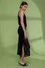 SPLIT HEM SHEER CROCHET MIDI DRESS sold by Blu Pepper