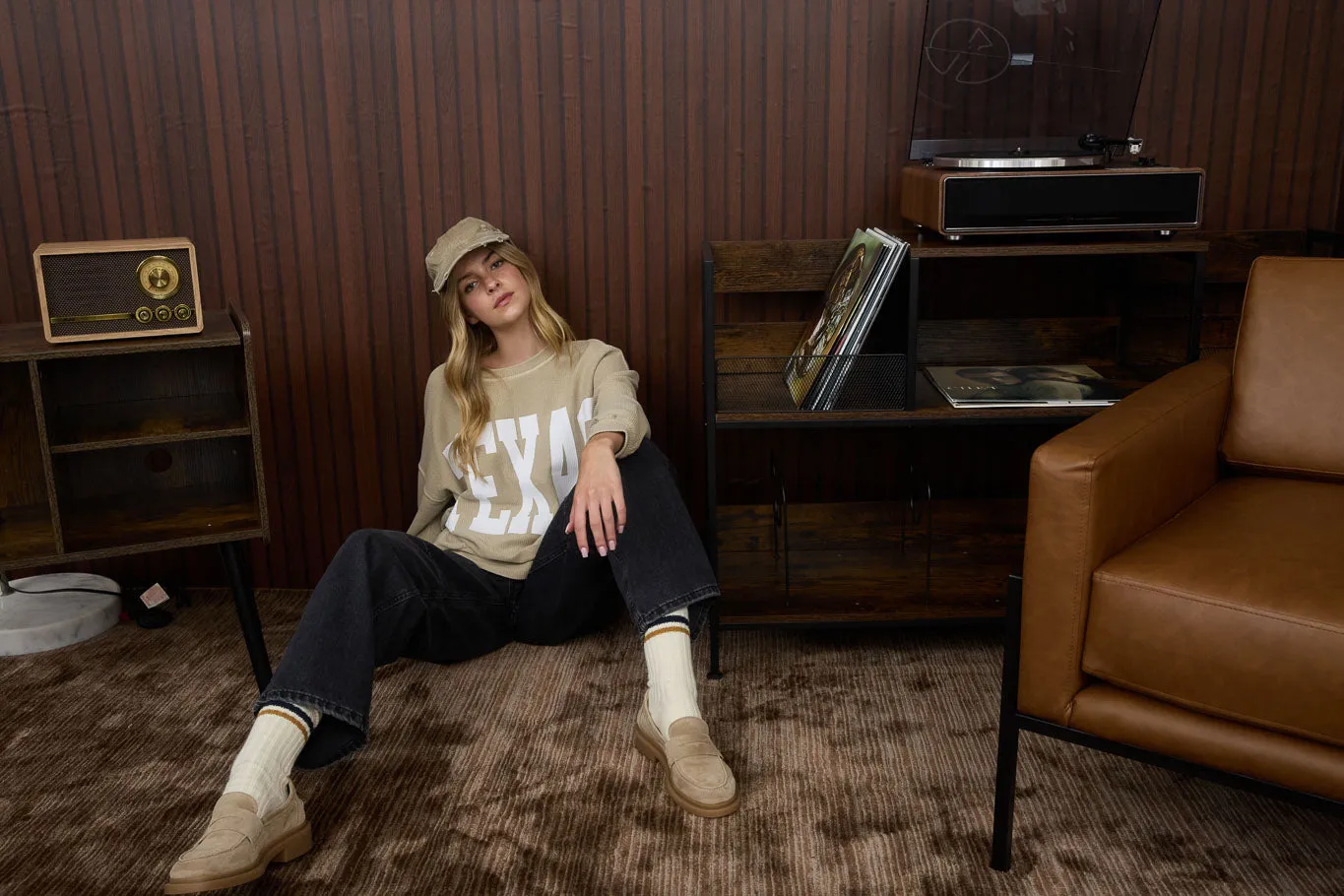 TEXAS LONG SLEEVE KNIT TOP sold by Blu Pepper product image thumbnail 4