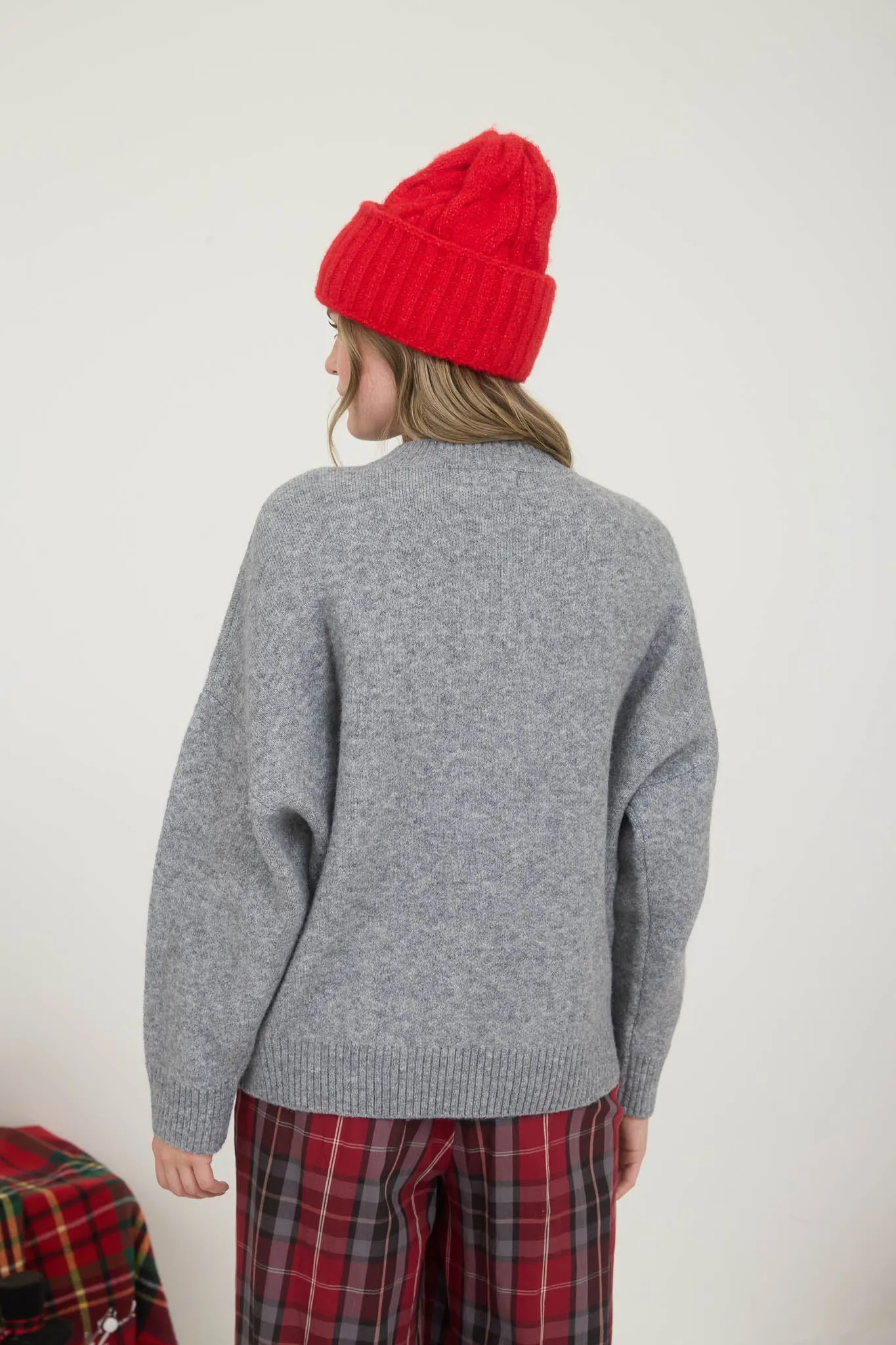 BE MERRY & BRIGHT CREWNECK KNIT PULLOVER SWEATER (PRE-ORDER) sold by Blu Pepper product image thumbnail 2