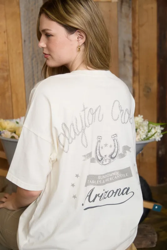 WESTERN ARIZONA GRAPHIC SHORT SLEEVE T-SHIRT made by J.O.A.