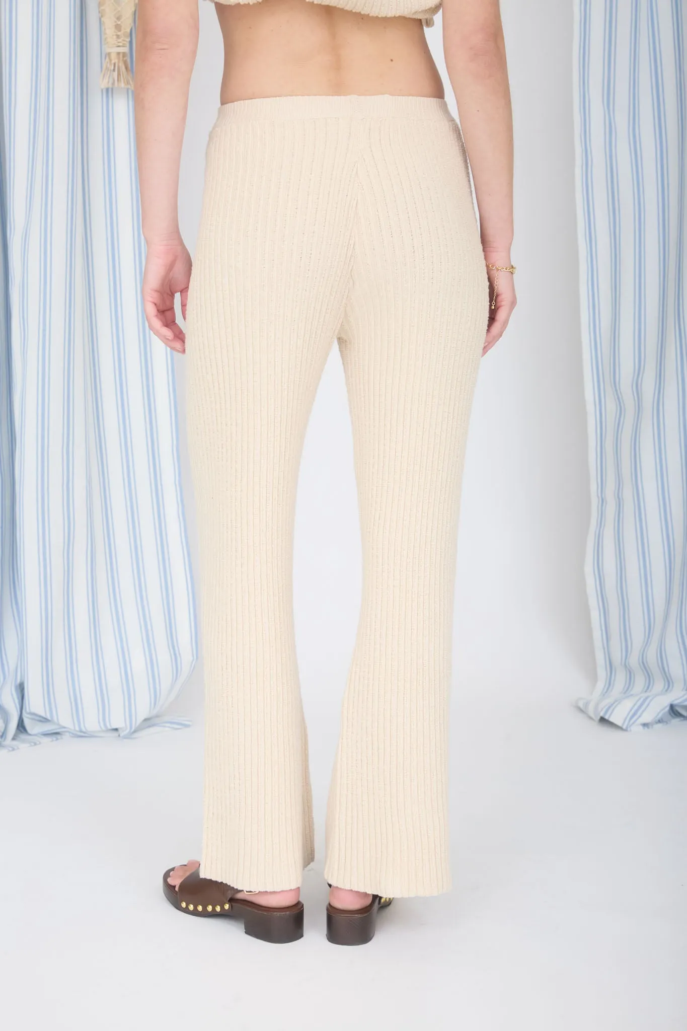 RIBBED KNIT LOUNGE PANTS sold by Blu Pepper product image thumbnail 2