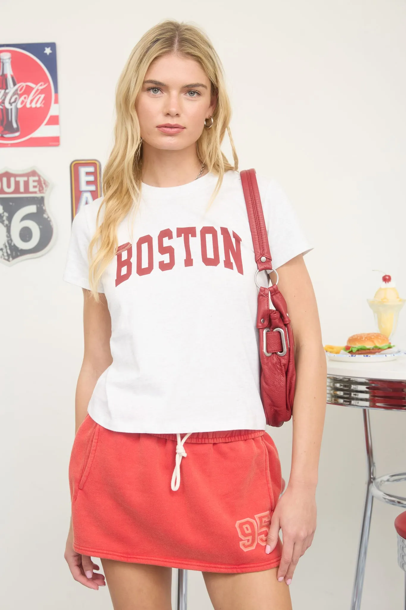 BOSTON SHORT SLEEVE KNIT T-SHIRT sold by Blu Pepper product image thumbnail 5
