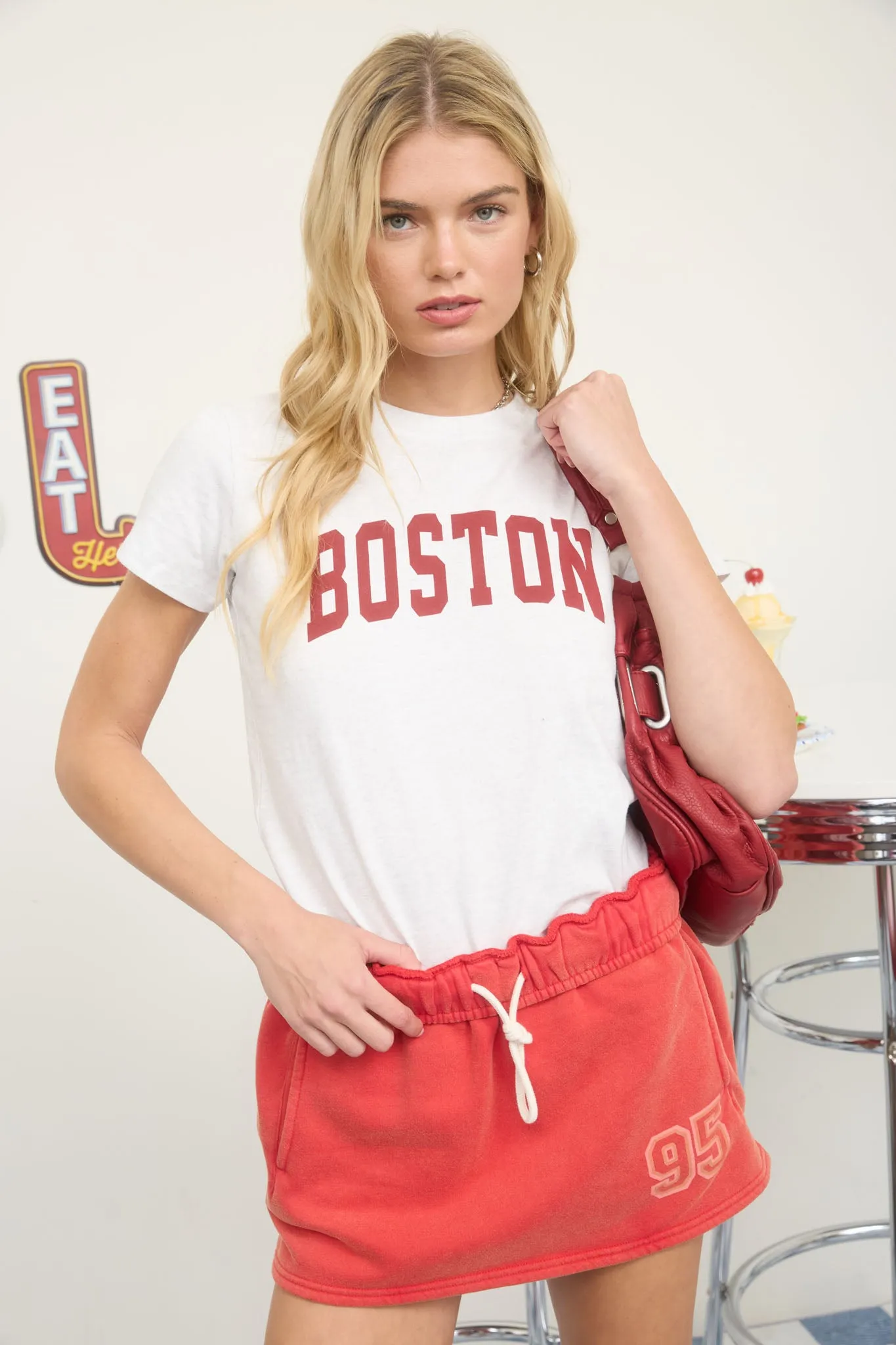 BOSTON SHORT SLEEVE KNIT T-SHIRT sold by Blu Pepper product image thumbnail 4