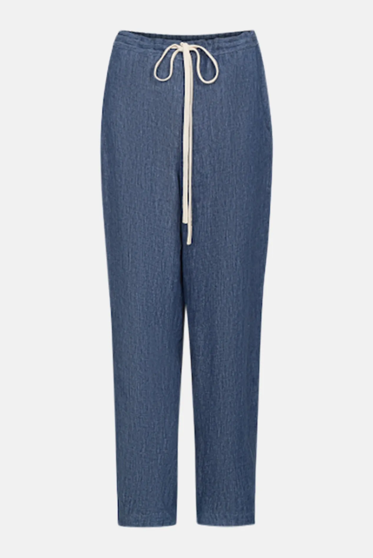JJ Pant in Hemp Denim Medium Indigo sold by Blue & Cream