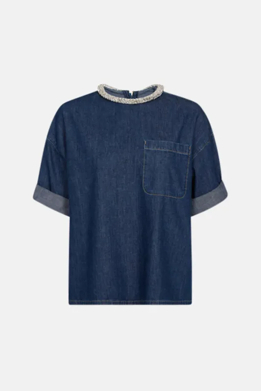 Ex T with Crystal Collar in Dark Stone sold by Blue & Cream