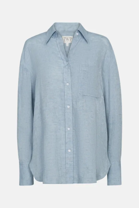 Big Joe Shirt in Light Indigo sold by Blue & Cream
