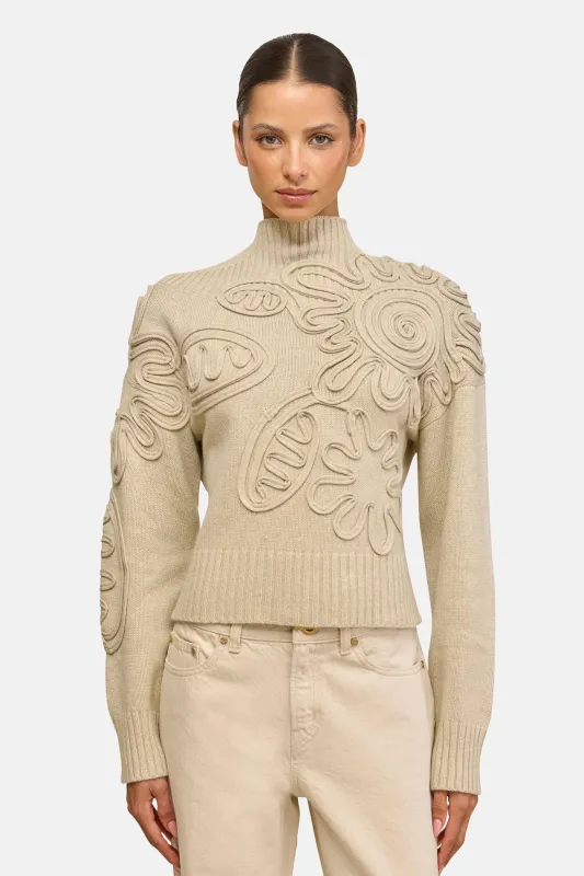 Deva Knit Sweater Beach made by Cult Gaia