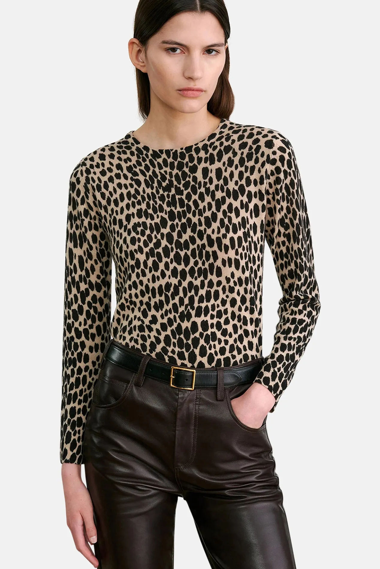 Laevin Printed Sweater Cheetah Print sold by Blue & Cream product image thumbnail 2