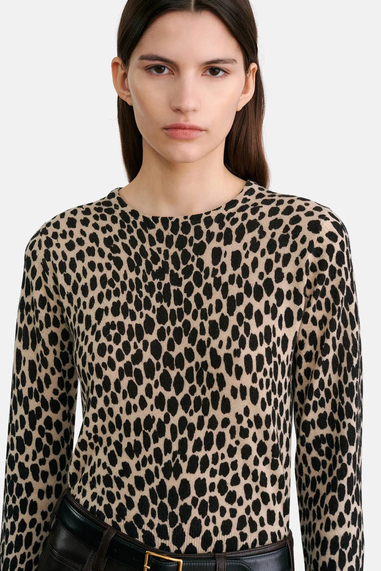 Laevin Printed Sweater Cheetah Print sold by Blue & Cream product image thumbnail 3