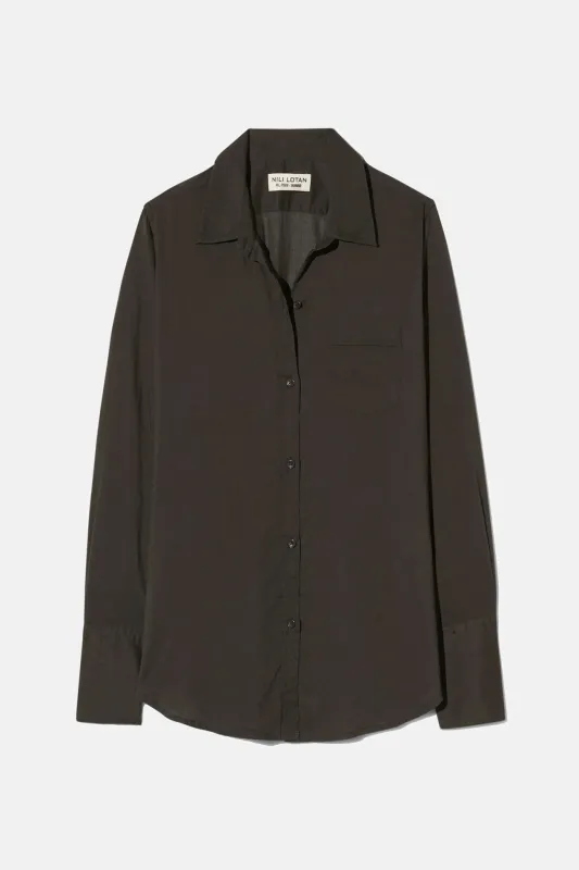 Cotton Voile NL Shirt Chocolate Brown sold by Blue & Cream