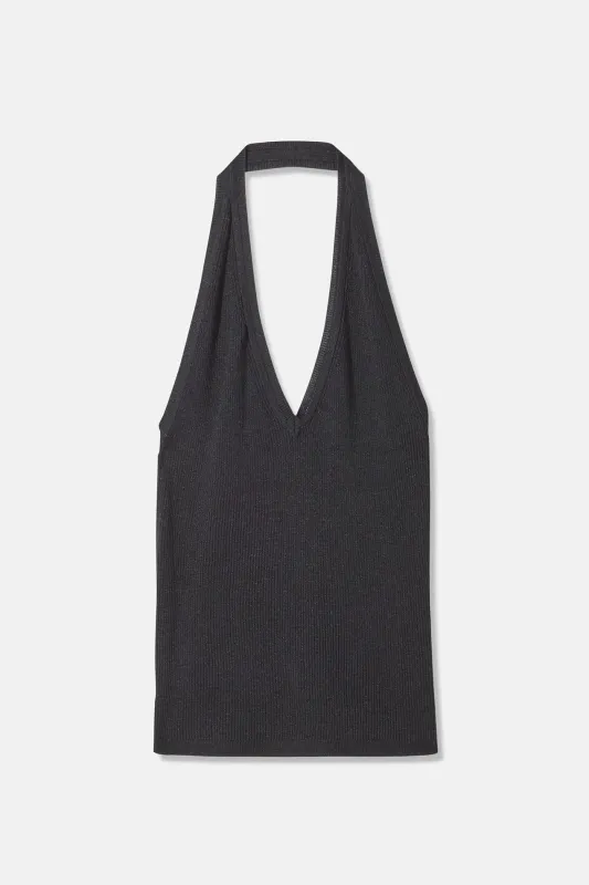 Ivey Silk Halter Black sold by Blue & Cream