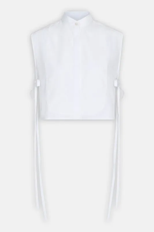 Dickie w/ Bib in White sold by Blue & Cream