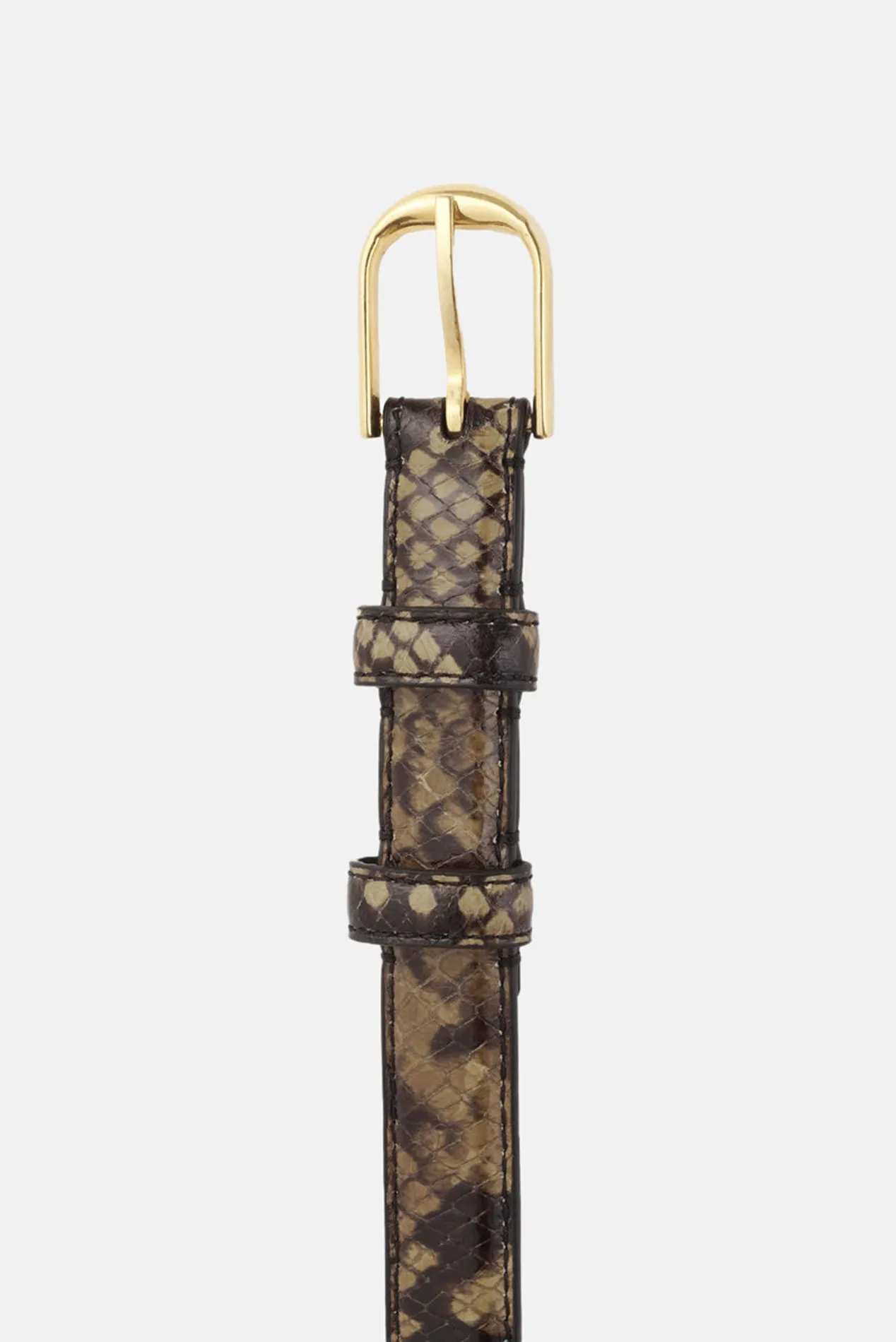 Jane Belt Brown Snakeskin W/ Antique Gold sold by Blue & Cream product image thumbnail 2