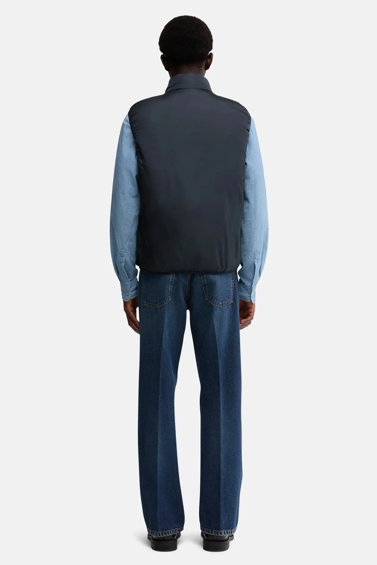 Jil Gilet Nylon Vest Navy sold by Blue & Cream product image thumbnail 3