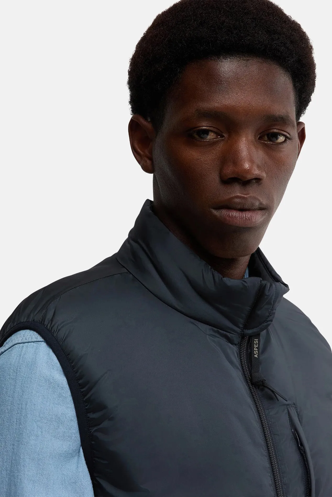 Jil Gilet Nylon Vest Navy sold by Blue & Cream product image thumbnail 4