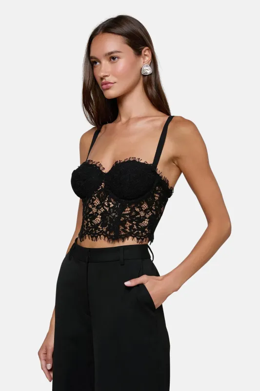 Raquel Lace Bustier Black sold by Blue & Cream