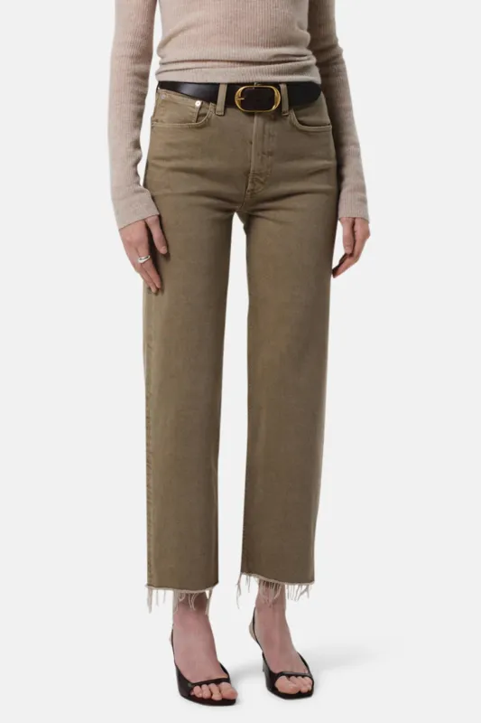 Palma Straight Raw Hem In Bezal sold by Blue & Cream