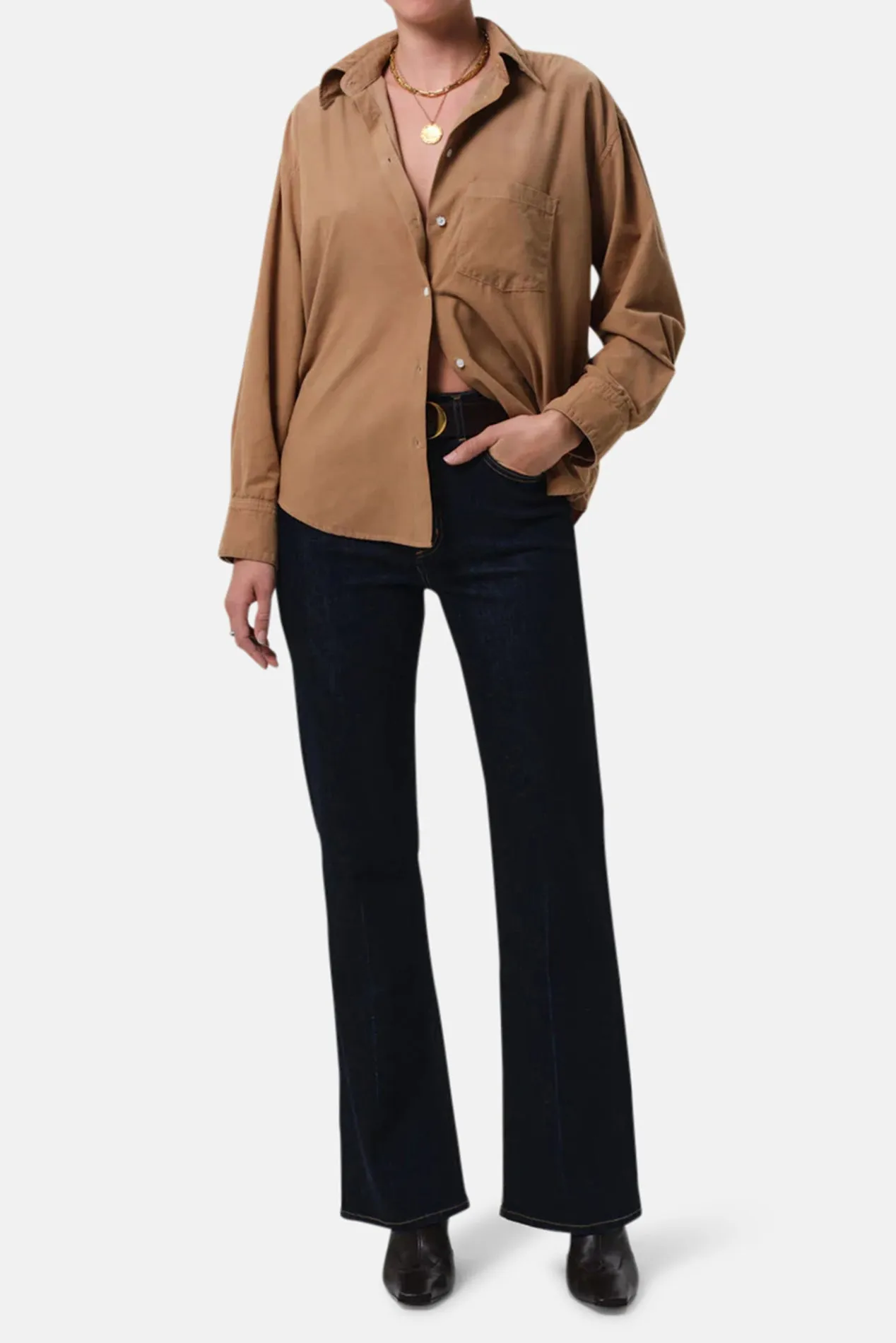 Kayla Shirt Corduroy In Champagne sold by Blue & Cream product image thumbnail 4