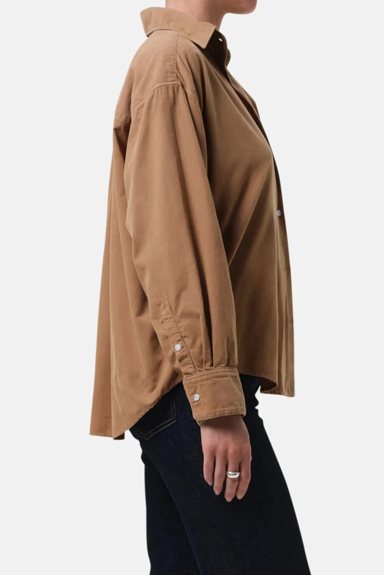 Kayla Shirt Corduroy In Champagne sold by Blue & Cream product image thumbnail 3