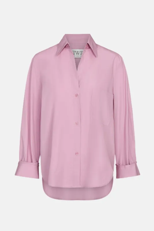 Next Morning Shirt in Lilas sold by Blue & Cream