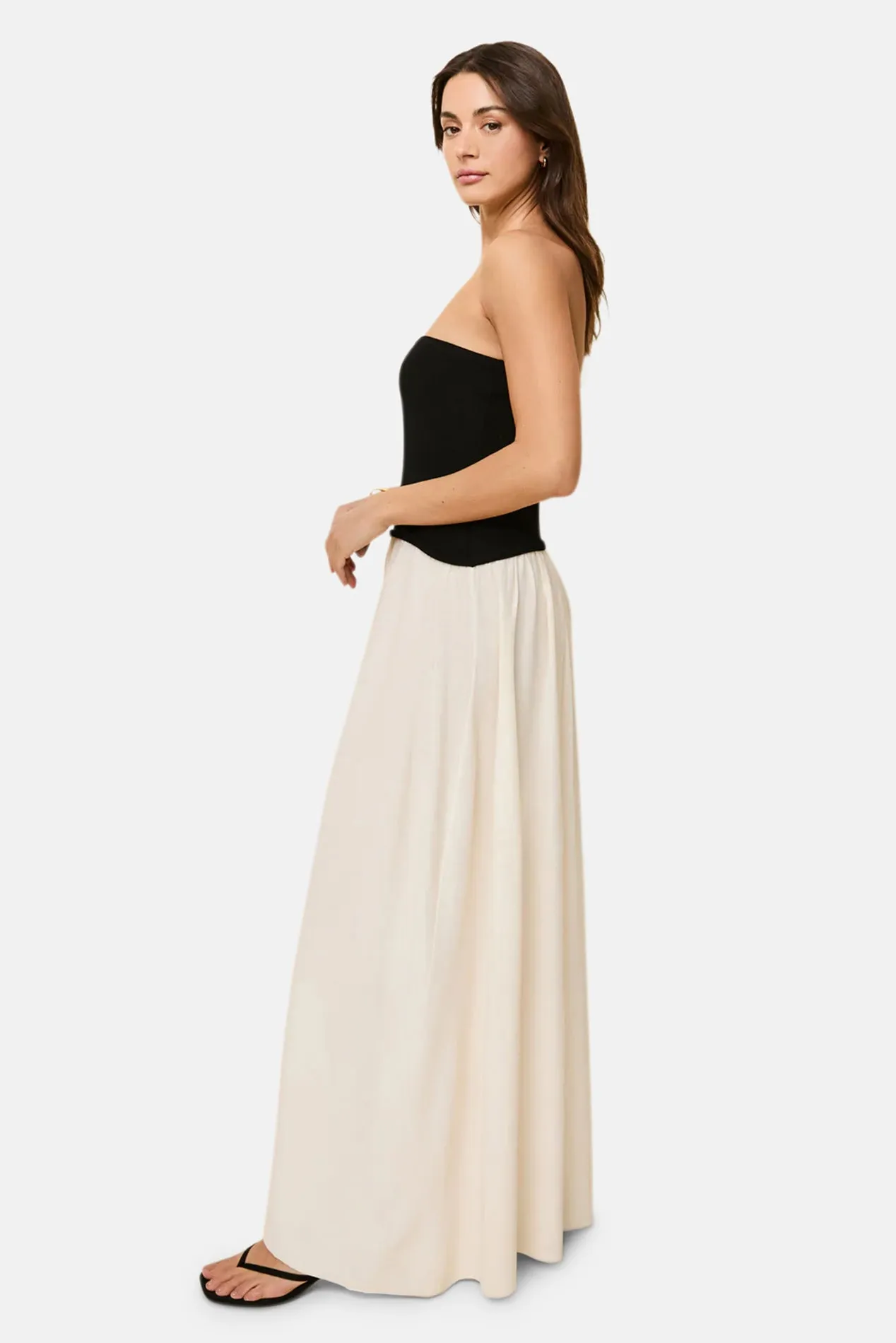 Strapless Soglio Dress Noir / Brule sold by Blue & Cream product image thumbnail 2
