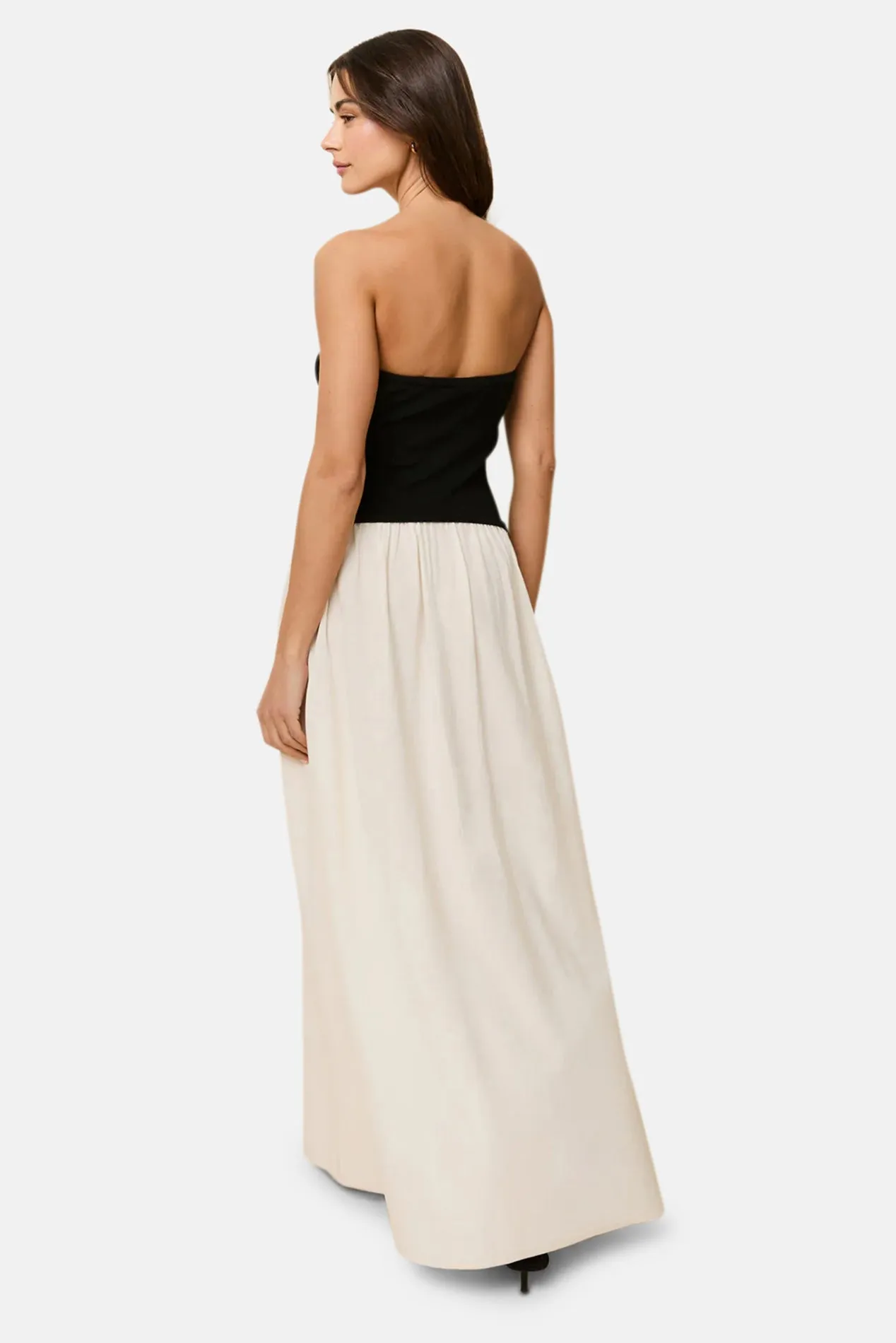 Strapless Soglio Dress Noir / Brule sold by Blue & Cream product image thumbnail 3