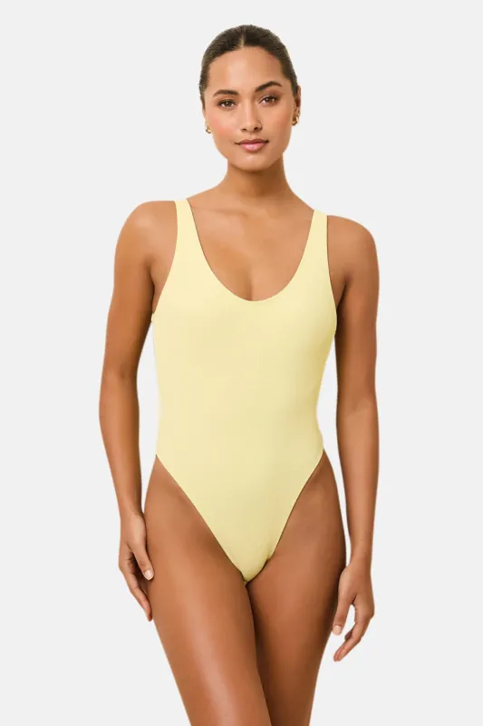 Hailey One Piece Cloud Terry Custard sold by Blue & Cream