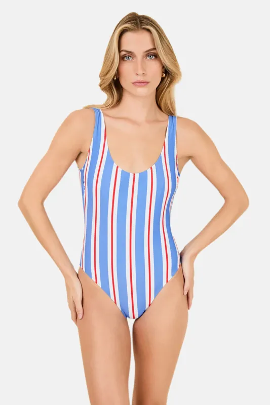 Anne-Marie One Piece Americana Stripe sold by Blue & Cream