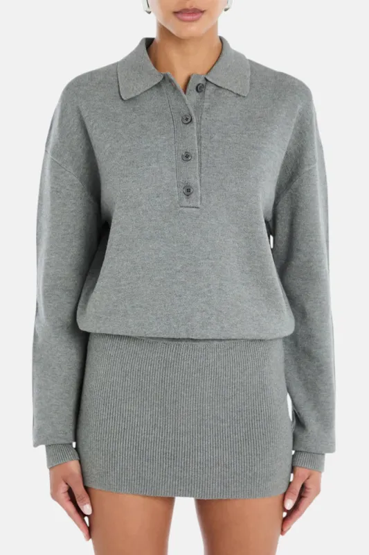 Lilly Dress Medium Grey sold by Blue & Cream